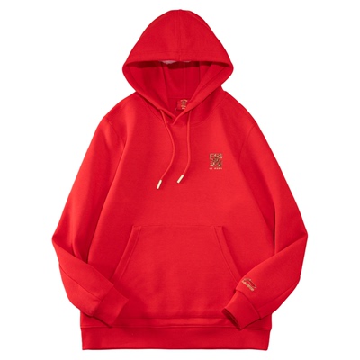 李宁马年春男士宽松连帽卫衣