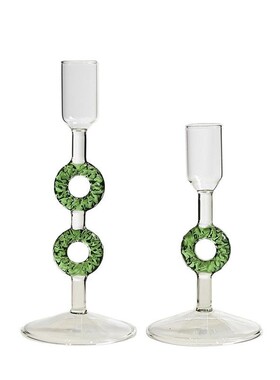 欧式复古圣诞树玻璃烛台