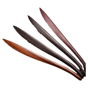 庆学堂宣纸裁纸刀实木黑梓木红木复古国风宣纸裁切刀手工用品元书纸毛边纸专用小型切纸刀手动手工拆信刀