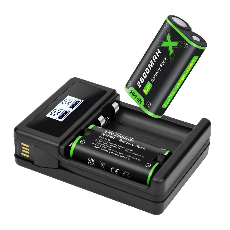 xbox手柄电池充电器套装适用微软蓝牙手柄One/X/S/Series/Elite精英一代电池智能双充
