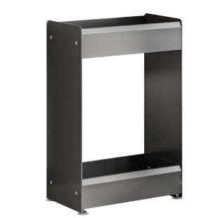 枪灰小尺寸极窄款厨房调料置物架台面双层调味品油盐酱醋收纳架子