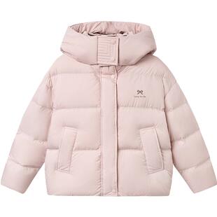 巴拉巴拉balaOne儿童羽绒服女童户外防风保暖冬外套2025新款撞色