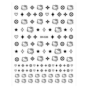 HelloKt猫美甲贴纸卡通可爱学生小清新超薄误会防水自粘贴花