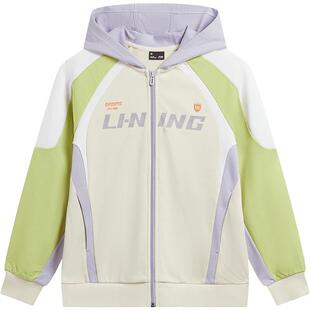 李宁儿童开衫外套卫衣2026新款春秋款男童装女孩中大童青少年春装