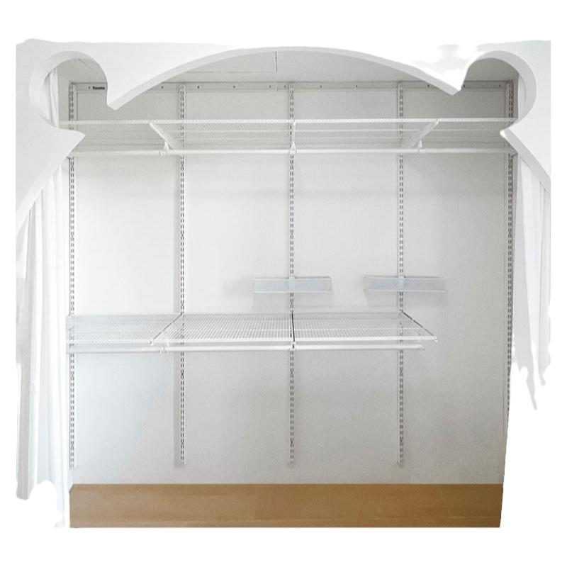 三个房间金属衣柜衣帽间家用碳钢框架diy配件组装L型支架全屋定制