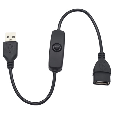 USB电器开关线公母头0.3米