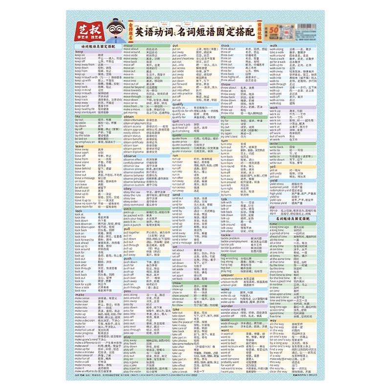 中小学英语零基础自然拼读挂图