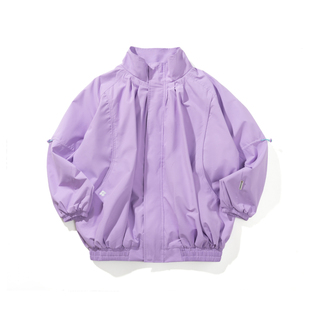 NOTHOMME户外潮牌C6防泼水气球服纯色花苞领抽褶夹克外套女士