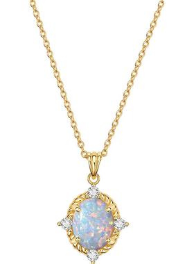 周六福项链女S925银链坠轻奢小众送女友本命年礼物