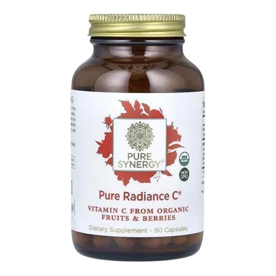 Pure Synergy天然维生素C90粒野生浆果免疫力有机果萃活力维c