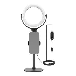 NEEWER纽尔环形补光灯led手机直播带货支架柔光面光灯主播抖音自拍拍照美颜灯桌面美妆纹绣摄影拍摄视频会议