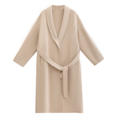 MPAM宽松绵羊毛中长款大衣