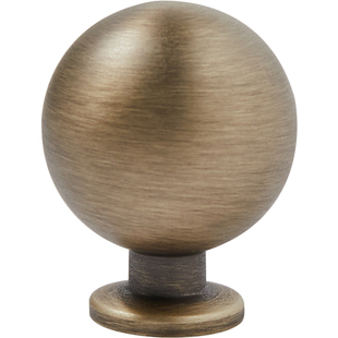 呈顶法式黄铜衣柜门把手抽屉中古风圆球圆形古铜色复古橱柜子拉手