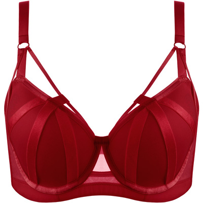 月色大胸显小聚拢上托女士内衣