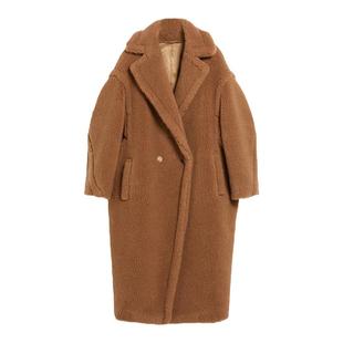 赵露思同款泰迪熊羊羔毛外套女25年爆款中长款皮毛一体羊剪绒大衣