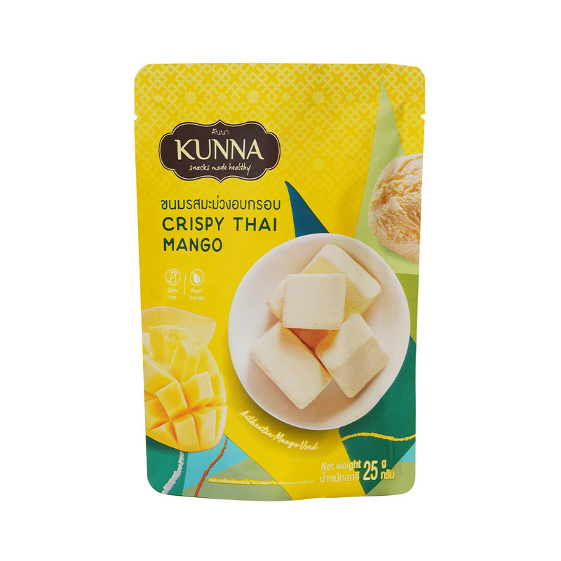 kunna芒果味冻干椰奶块25g泰国原装进口泰式风味休闲零食东南亚