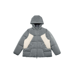 【两穿可拆卸】happynocnoc儿童高充绒量90白鸭绒连帽羽绒服加厚
