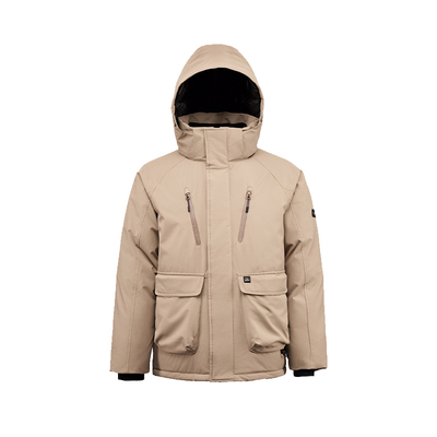 君羽辕辙鹅绒服加厚短款男羽绒服