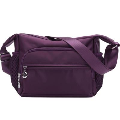 文力包包大容量休闲纯色大斜挎包