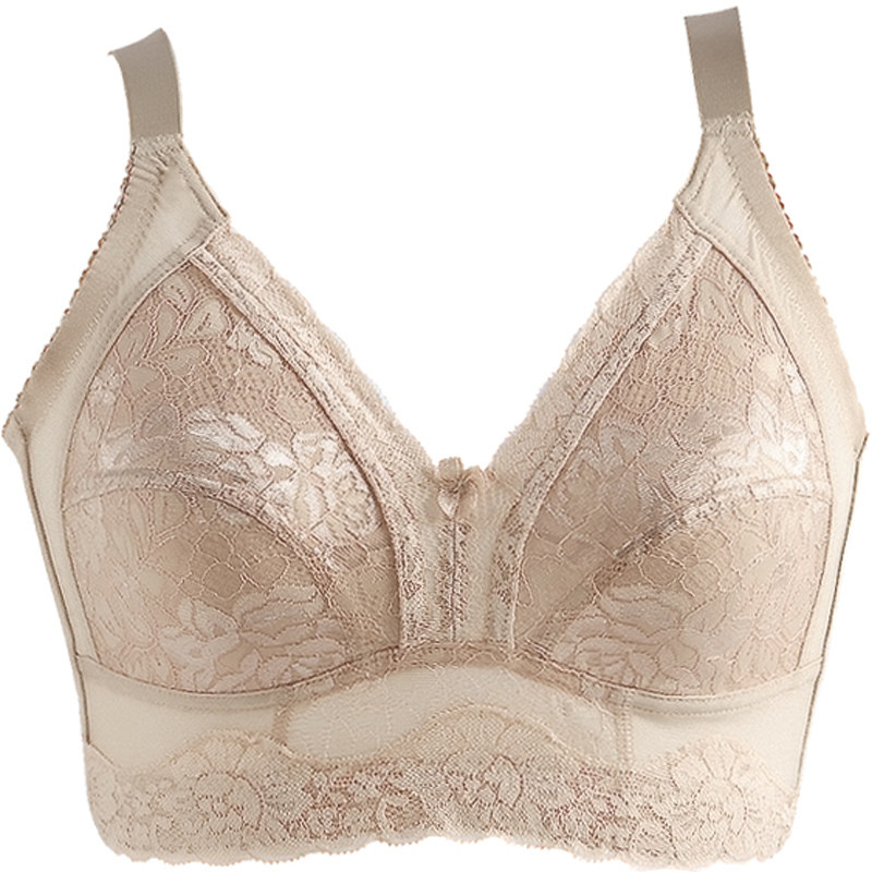 大胸显小无痕瘦缩聚拢收副乳防下垂内衣女无钢圈文胸罩超薄款秋冬