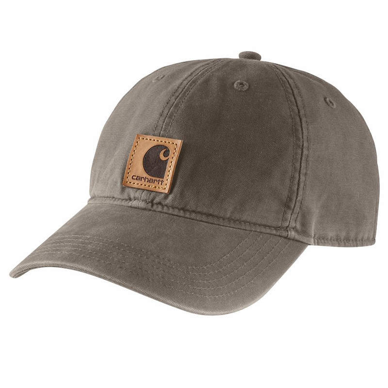 Carhartt Odessa 卡哈特帽子水洗做旧皮标男女同款弯檐棒球鸭舌帽