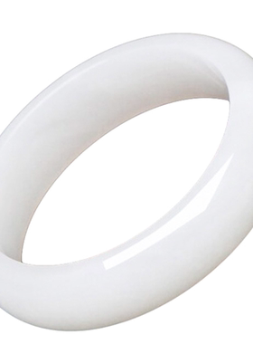 和田玉白玉手镯女款天然正品羊脂玉镯直播间新疆旺夫真玉镯子