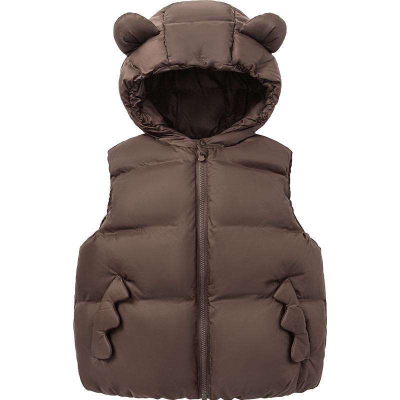 [真心绒]迷你巴拉巴拉男女童羽绒马甲宝宝保暖三防婴儿背心2025冬