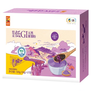 中粮悠采低GI五黑紫薯黑芝麻糊五谷易冲调磨房粗粮代餐米糊