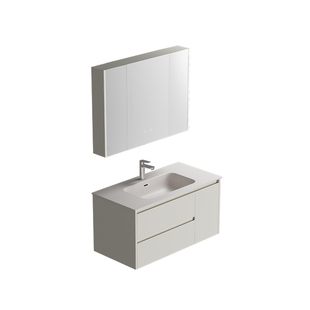 瑞尔特新款智能浴室柜组合星曜一体盆卫生间洗手洗脸卫浴柜 Y1053