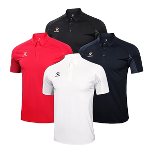 KELME卡尔美运动polo男女翻领速干t恤纯色休闲短袖足球运动保罗衫