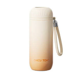 茶水分离保温杯2025新款男士高端办公室水杯外出便携泡茶杯子陶瓷