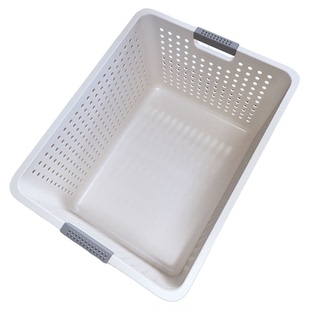 佳帮手厨房收纳筐橱柜杂物零食收纳盒家用桌面储物箱塑料置物篮子