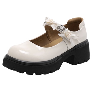 星期六女鞋法式玛丽珍小皮鞋2026新款春夏季时尚厚底增高浅口单鞋