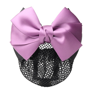 韩版职业头花头饰品大蝴蝶结银行空姐酒店护士空姐工作网兜发夹女