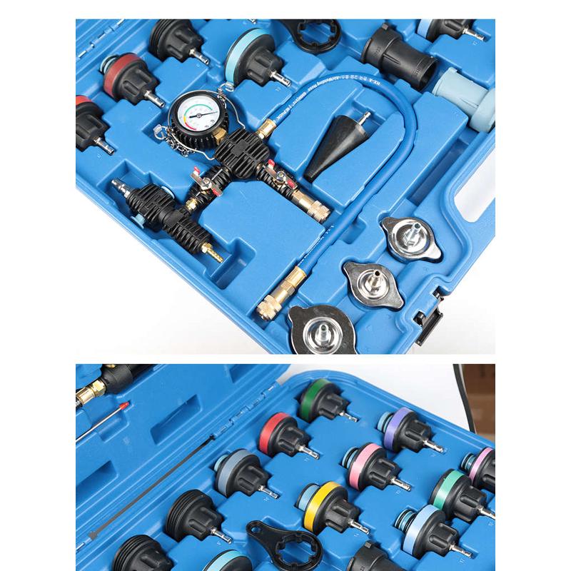 汽车水箱打压测漏工具28件冷却液更换测漏仪真空压力表检漏仪检测
