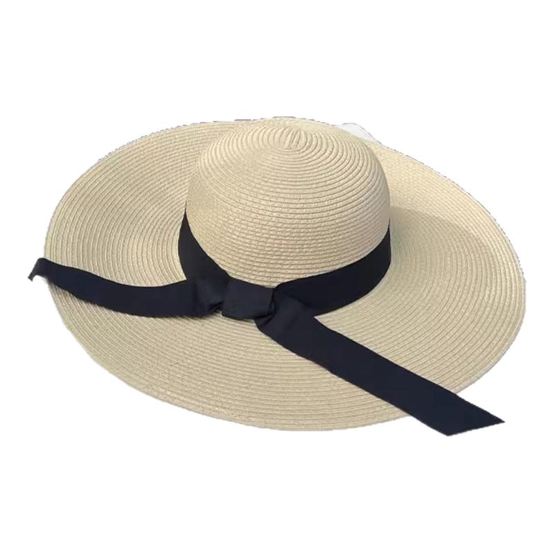新款大帽檐草帽女夏季遮阳防晒
