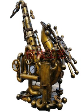 复古酒吧机械乐器落地创意工艺品