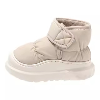 冬季女款羽绒防水加绒高帮雪地靴