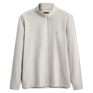 【半拉链/抓绒】曼加龙新款摇粒绒立领男士长袖T恤保暖中间层卫衣