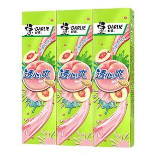 DARLIE好来原黑人透心爽初萃茶白桃牙膏桃味去黄牙清新口气去渍