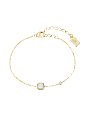 天然白贝母手链女轻奢小众精致