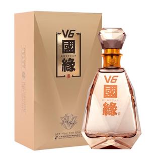 【官方正品】今世缘国缘V6 49度高端商务白酒500ml单瓶送礼