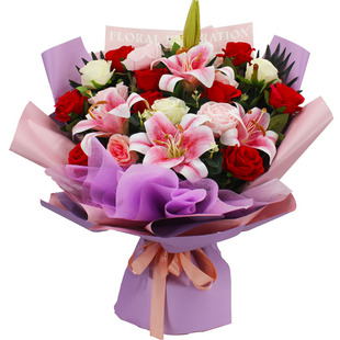 仿真花束成品大束手捧花永生颁奖舞台献花交车假花拍照教师节绢花