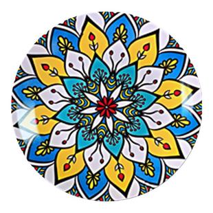 波西米亚风格陶瓷装饰挂盘 客厅沙发背景墙墙饰 美式轻奢餐厅壁饰