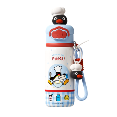 Pingu企鹅儿童双饮保温杯