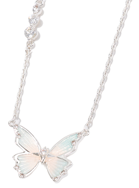 三福蝴蝶项链织梦锁骨链精致甜美时尚首饰配饰夏季度假甜美新款