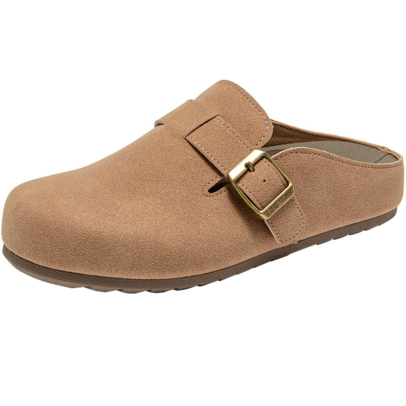 大东勃肯鞋女鞋2026春季新款复古休闲外穿拖鞋百搭半拖包头凉拖鞋