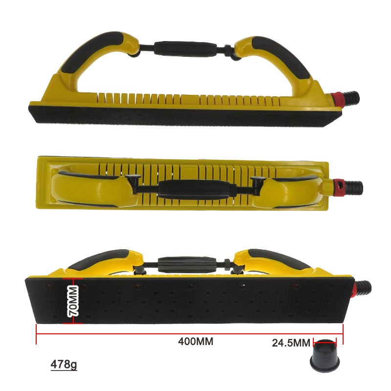 70*400手磨板吸尘可调节手推板汽车漆面打磨板砂纸手磨板曲面手刨