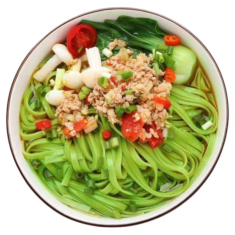 桑叶苦瓜芹菜面果蔬菜挂面速食健康早餐主食品粗粮饱腹方便面代餐