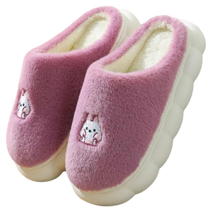 棉拖鞋防滑保暖地板室内棉拖居家秋冬厚底冬天加绒毛拖加厚棉拖鞋